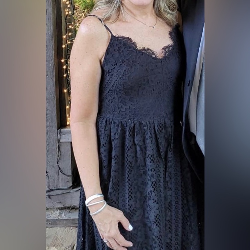 Black lace dress M Summer Wedding guest